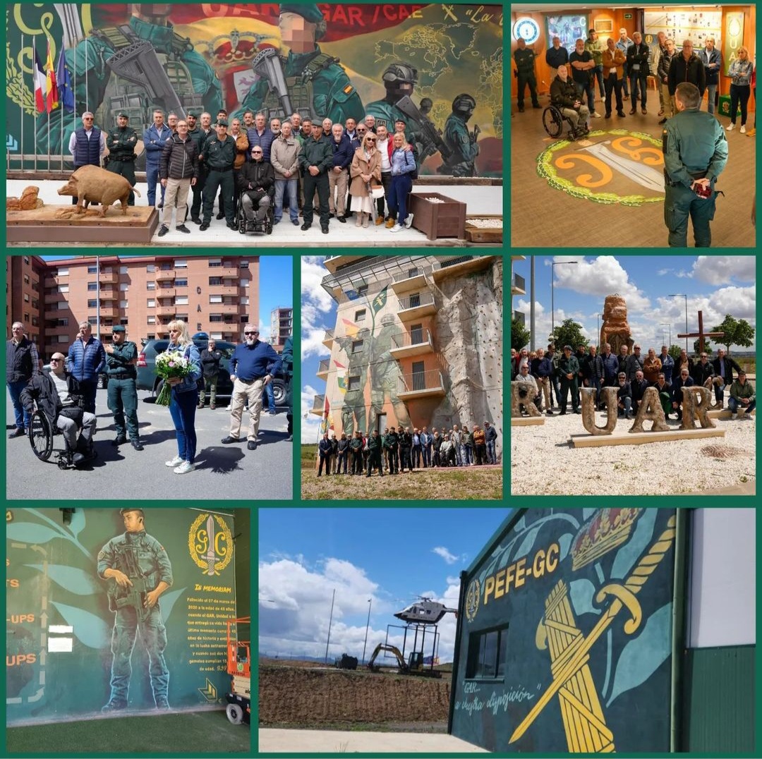 El Delegado de RAGCE en Navarra Paco, juntamente con el Delegado de AVT y Acción Social de la Comandancia de Navarra, asistieron invitados por el Coronel Molano Jefe de la UAR, a las instalaciones de dicha Unidad de Élite